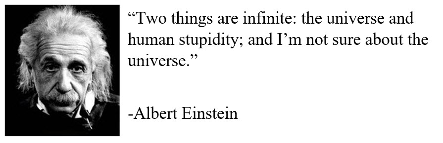 Infinite Stupidity Einstein