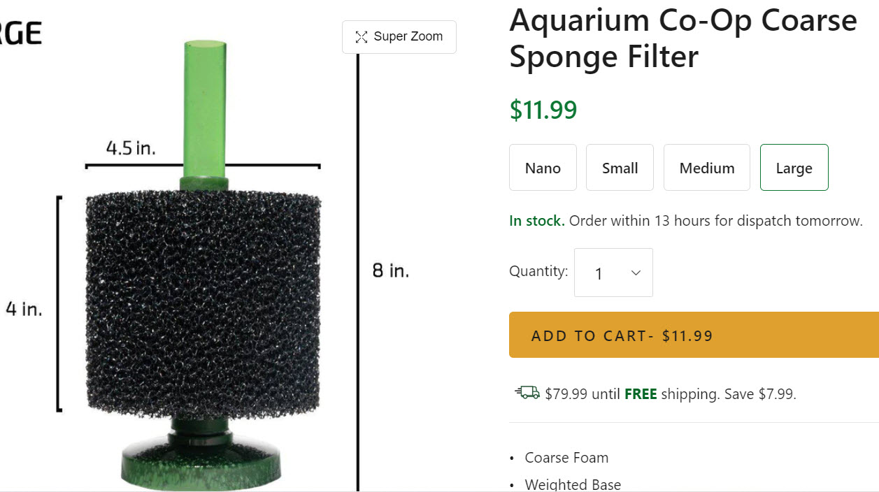 volgorde Verval breedte 8.4. Aquarium Sponge Filters